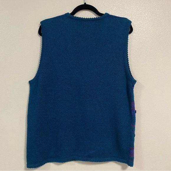 Vintage Jantzen Classic Embroidered Knit Vest Size Large - Picture 8 of 11